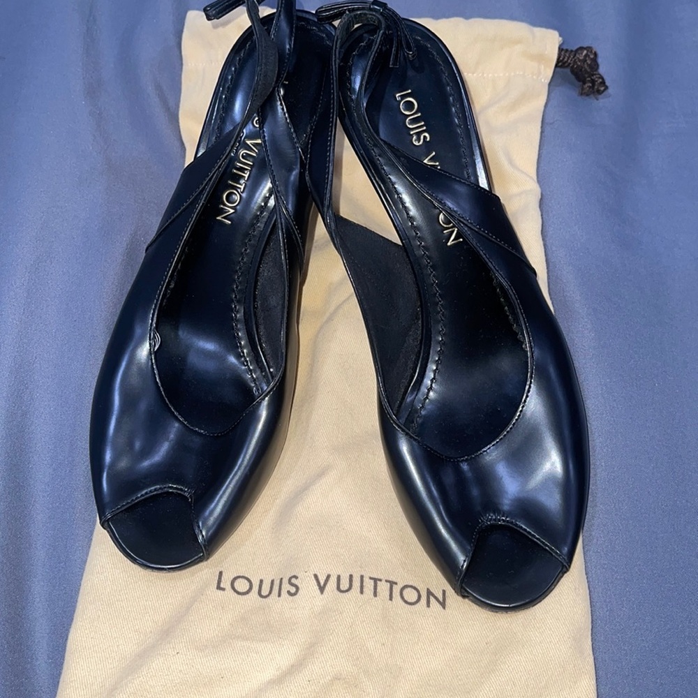Authentic Louis Vuitton Peep Toe Heel